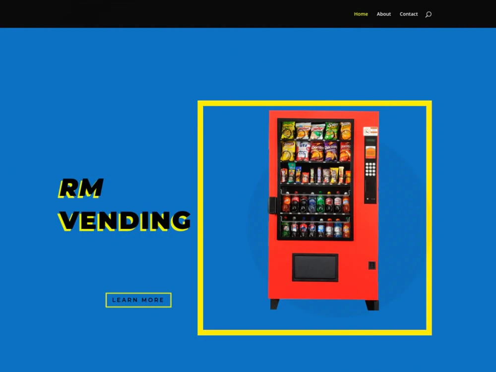 RM Vending — Vending - Website designed and built by Digital DP
