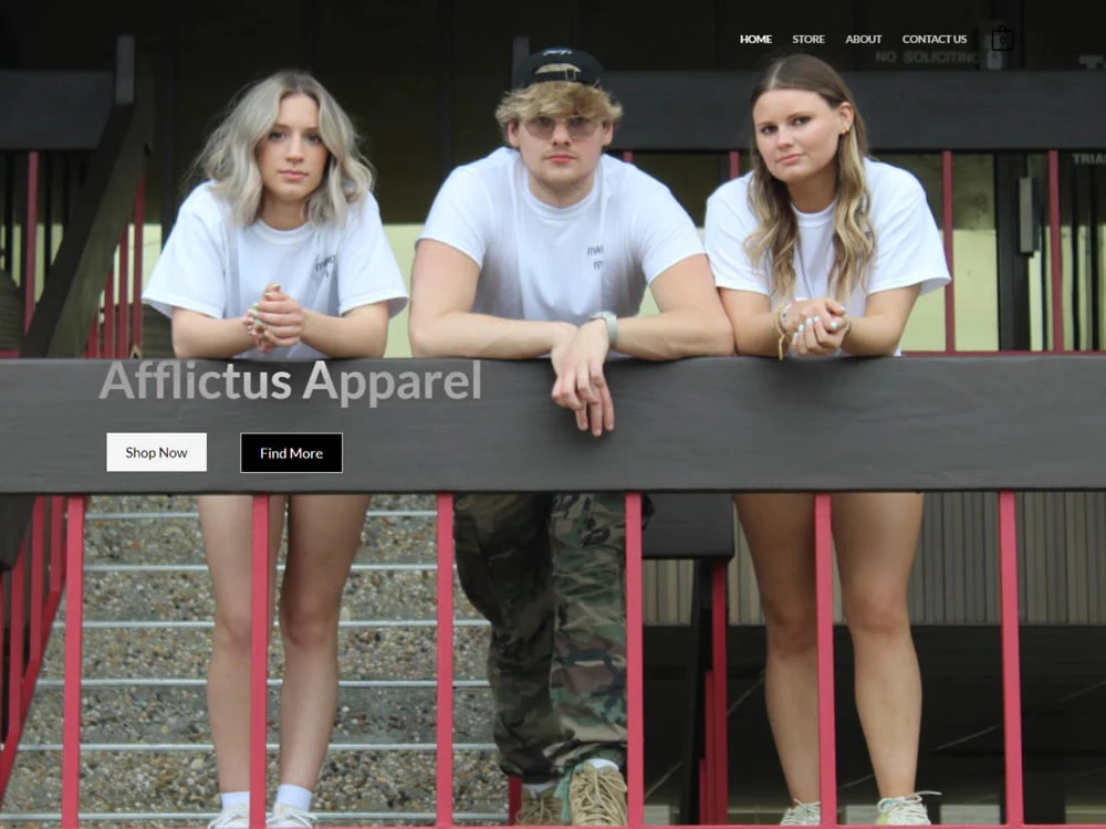 Afflictus Apparel — E-commerce · Website designed and built by Digital DP